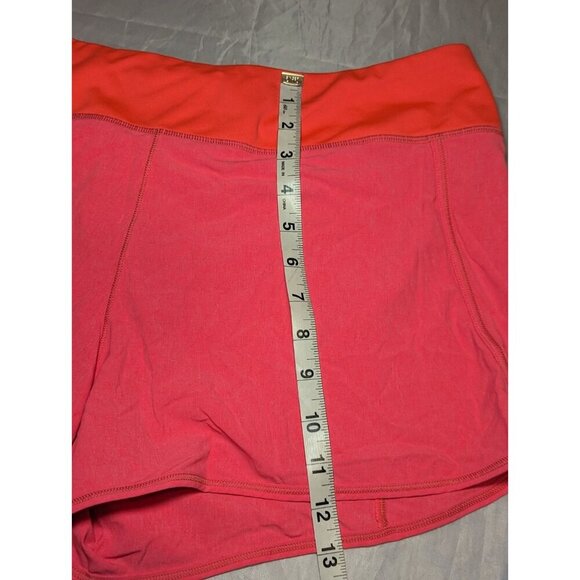Pink Women's Under Armour Running Athletic Shorts Size XL Heat Gear With Liner - Picture 14 of 15